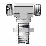 Seal-Lok O-Ring Face Seal - Bulkhead Union Tee with Metric Hex - Tee